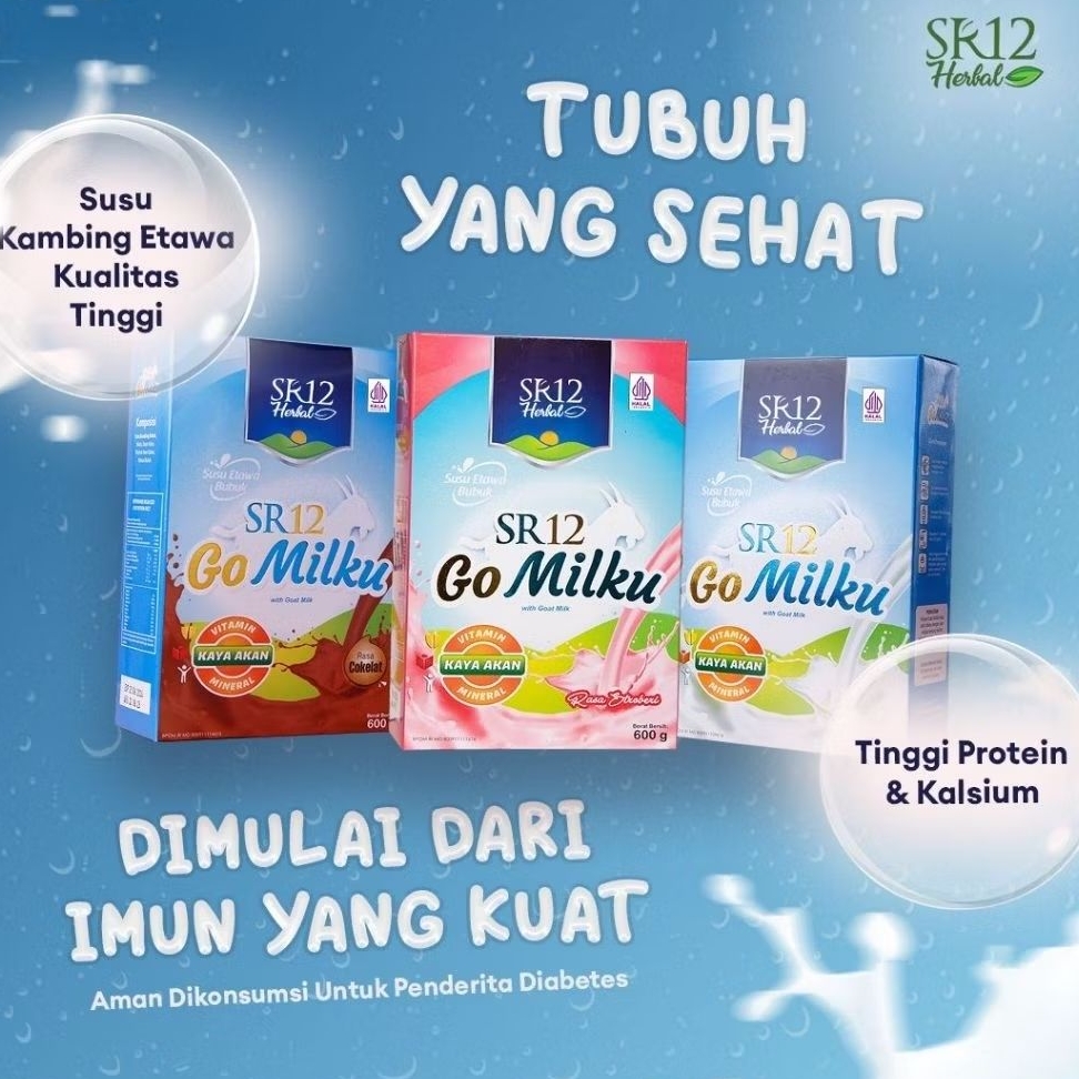 

Susu Gomilku SR12 Original Strawberry Coklat Gold | Sachet 200gr 600gr Susu Herbal Sehat Keluarga