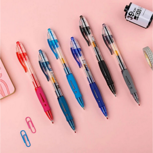 

Pulpen Pena Standar Alat Tulis Kantor Sekolah Kuliah Gel Ink 0.5mm Tinta Cair