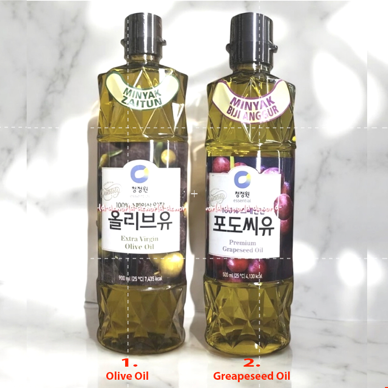 

Chung Jung One 900ml Minyak Zaitun Extra Virgin Olive Oil 900 ml Daesang Minyak Zaitun Grapesed Oil Korea Chungjung
