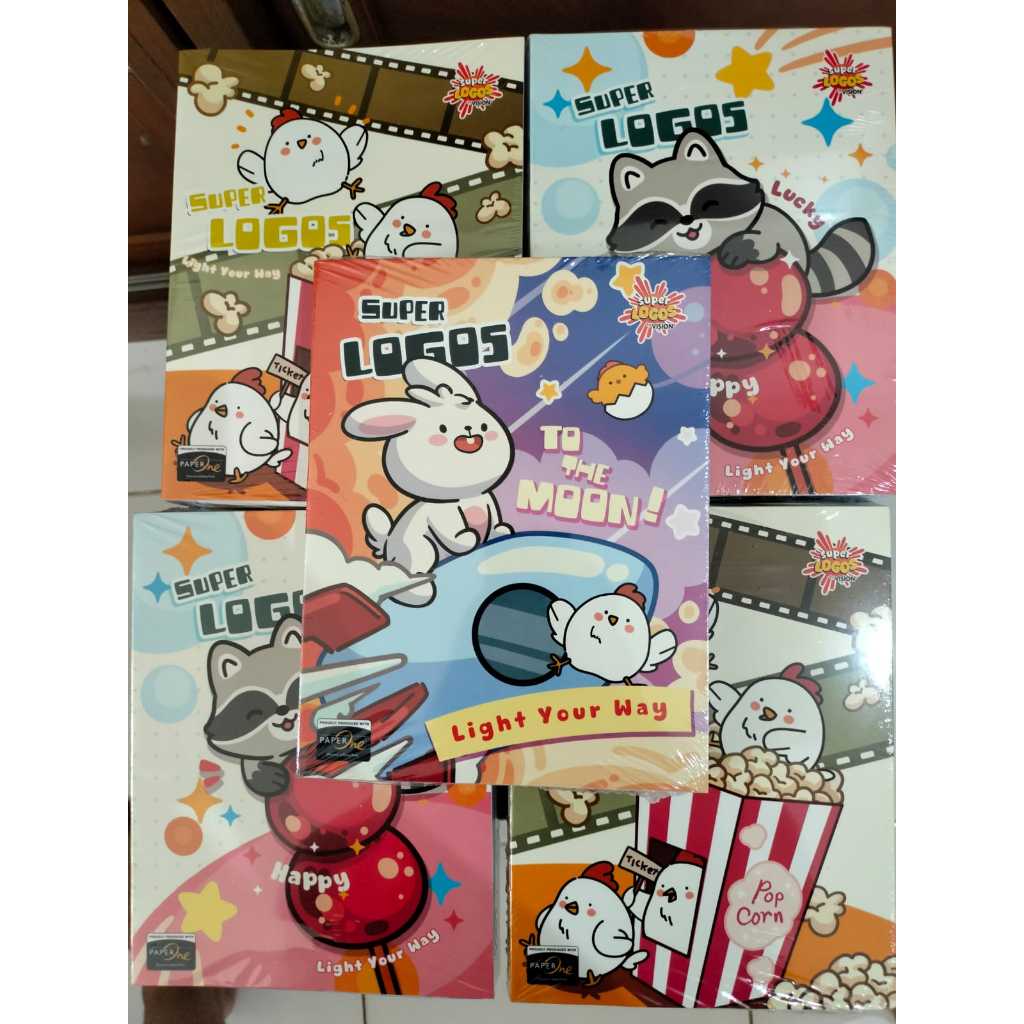 

[ PAK 32 LEMBAR ] Buku Tulis SUPER LOGOS By Vision isi 32 Lembar Murah Grosir / Buku Baru Murah buatan pabrik Vision (ISI 10 BUKU)