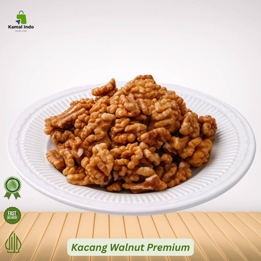 

Kacang Walnut Mentah / Kupas | Camilan Sehat | Tinggi Omega-3 & Antioksidan