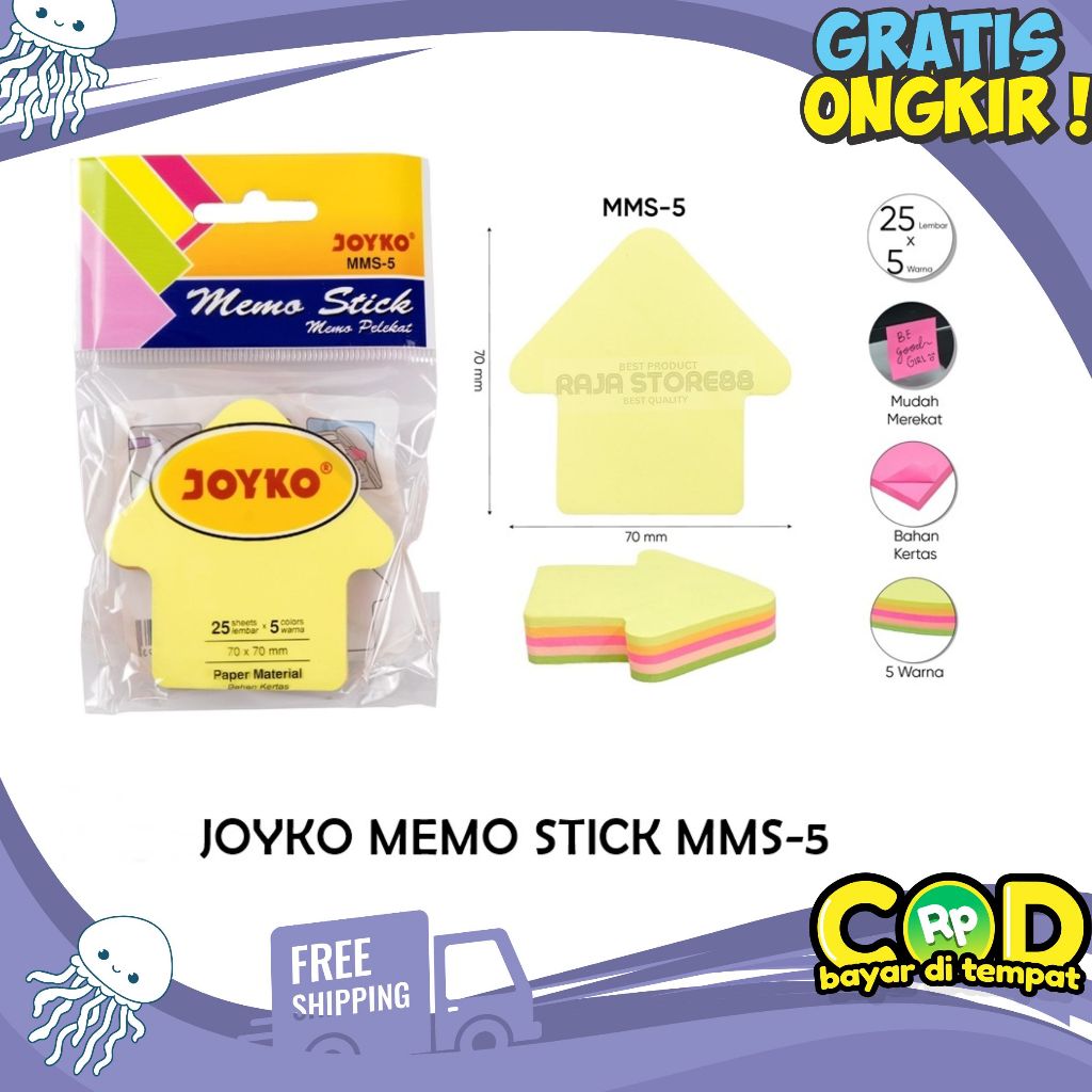 

Memo Stick / Sticky Note Kertas Memo Tempel / Memo Tempel / MMS-5
