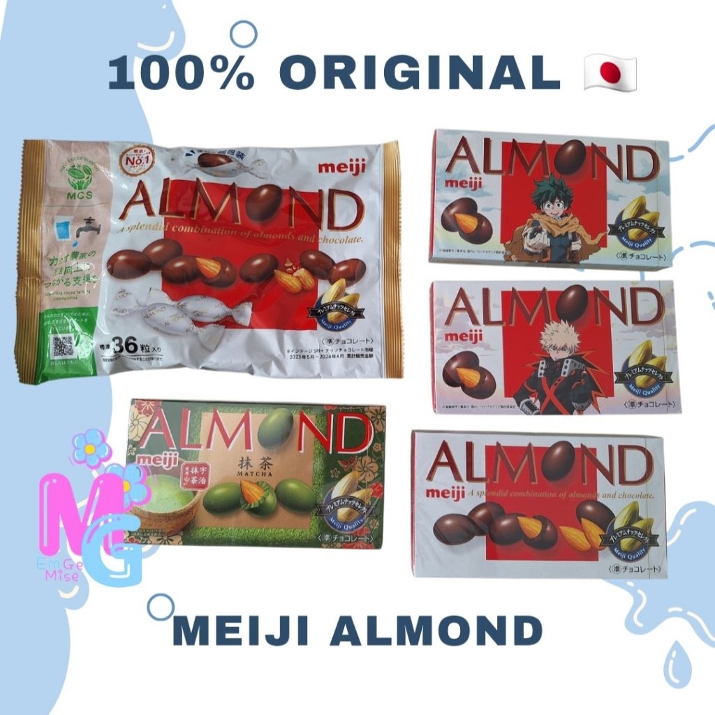 

[ReadyStock] Meiji Cokelat Almond Original & Matcha Jepang