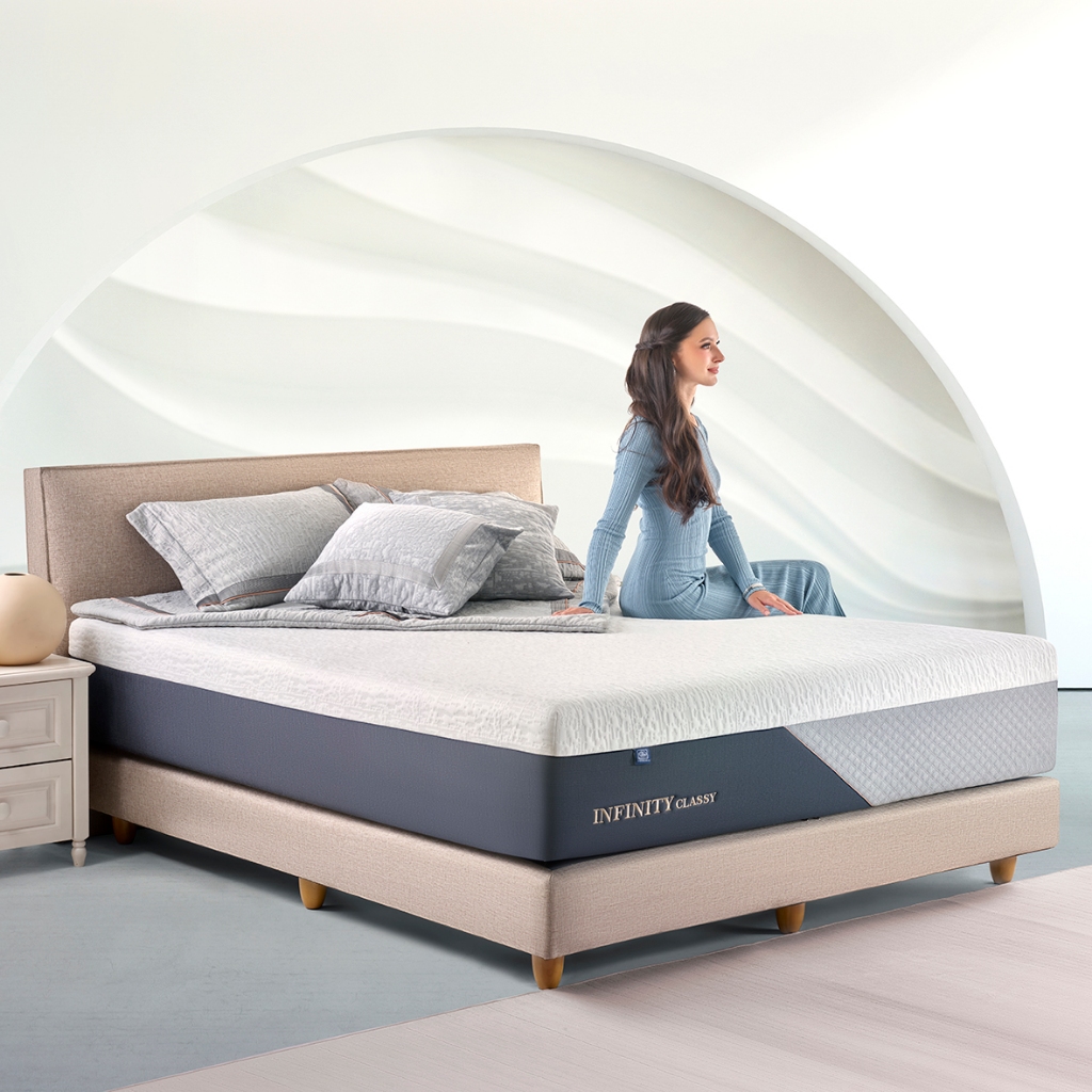 Elite Springbed Infinty Classy | Kasur Elite Infinty Classy Pocket Spring Bed Encasement Latex Layer