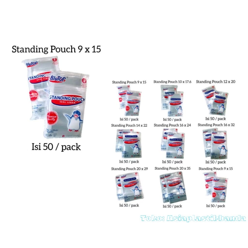 standing pouch 9x15