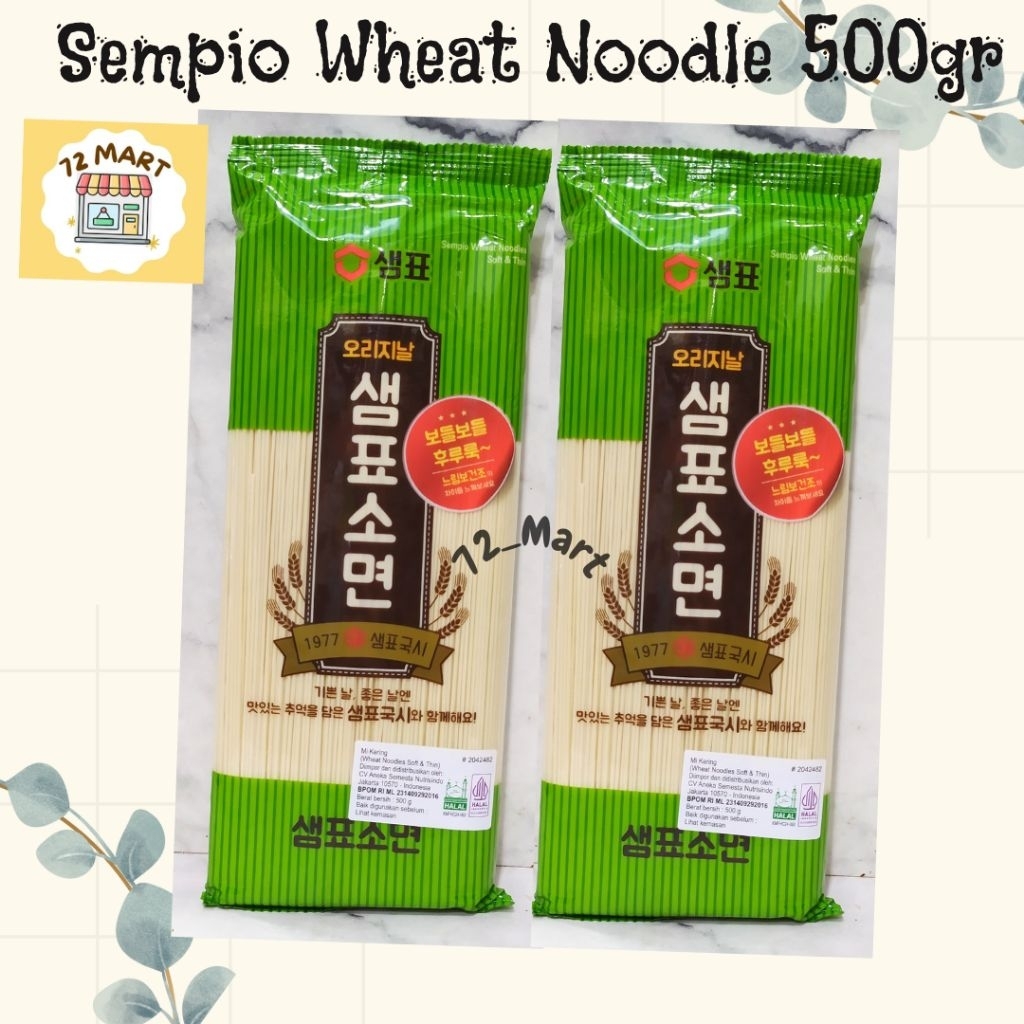 

Sempio Wheat Noodles Soft&Thin 500gr/Miesoa/Misoa/ Misua Tipis Korea