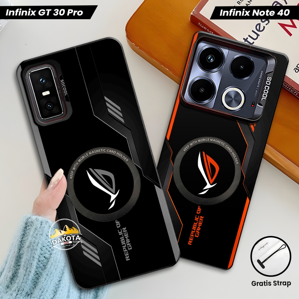 Casing Magnetic Infinix GT 30 PRO / GT 20 PRO / GT 10 PRO IMD Hologram Gambar Gaming  | Casing Suppo