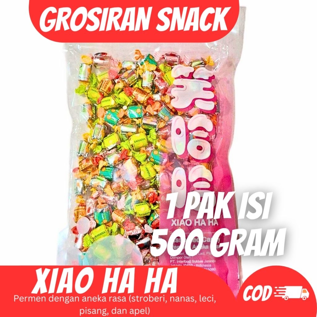 

Xiao Ha Ha / Permen Aneka Rasa / Stroberi Nanas Leci Pisang Apel
