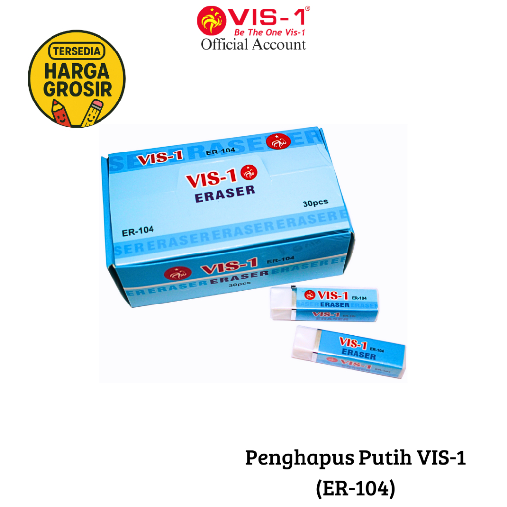 

VIS-1 Penghapus Panjang / Eraser ER-104 Putih