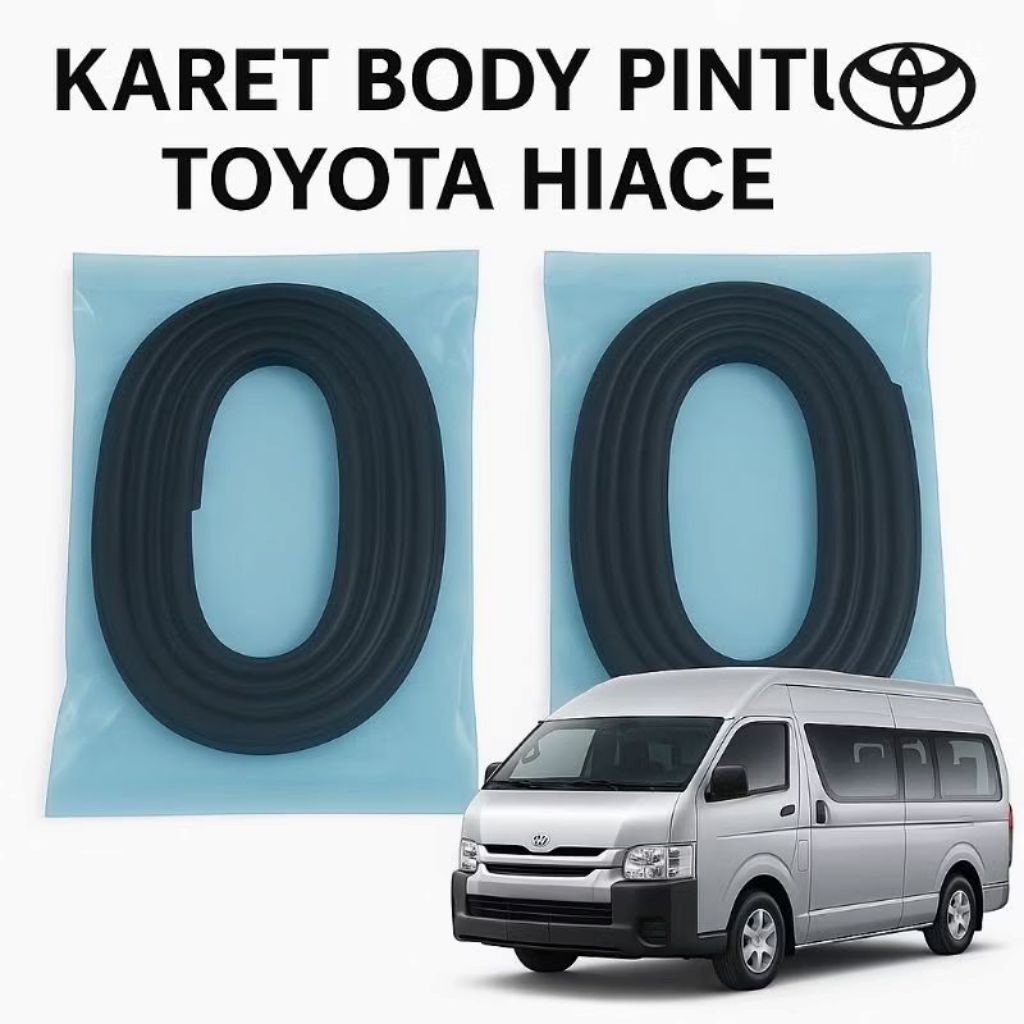 KARET BALON PEREDAM BODY PINTU DAN BODY PINTU BAGASI MOBIL TOYOTA HIACE FULLSET ORIGINAL