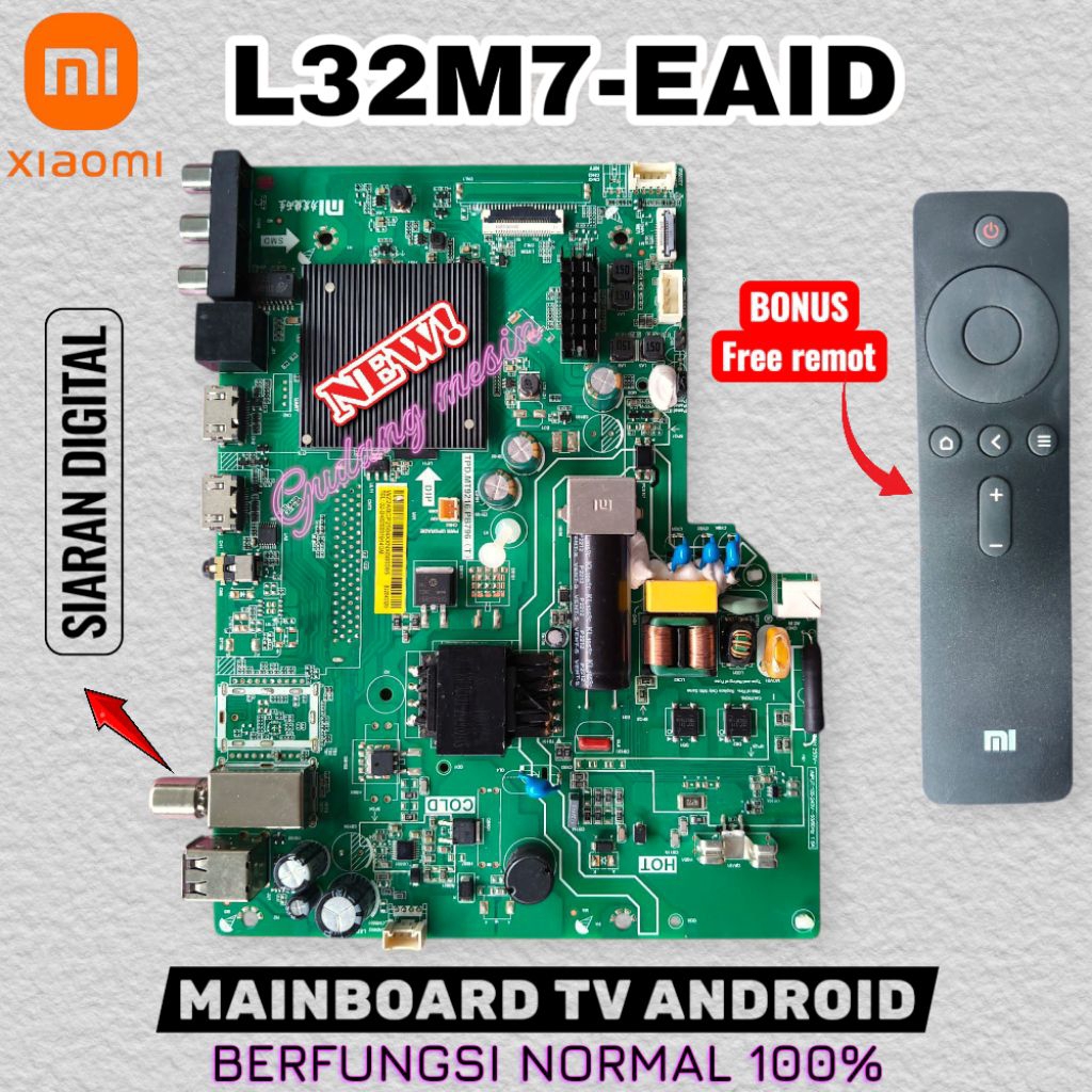 MB TV XIAOMI L32M7-EAID / MAINBOARD TV XIAOMI L32M7-EAID / MODUL TV XIAOMI L32M7-EAID / MESIN TV XIA