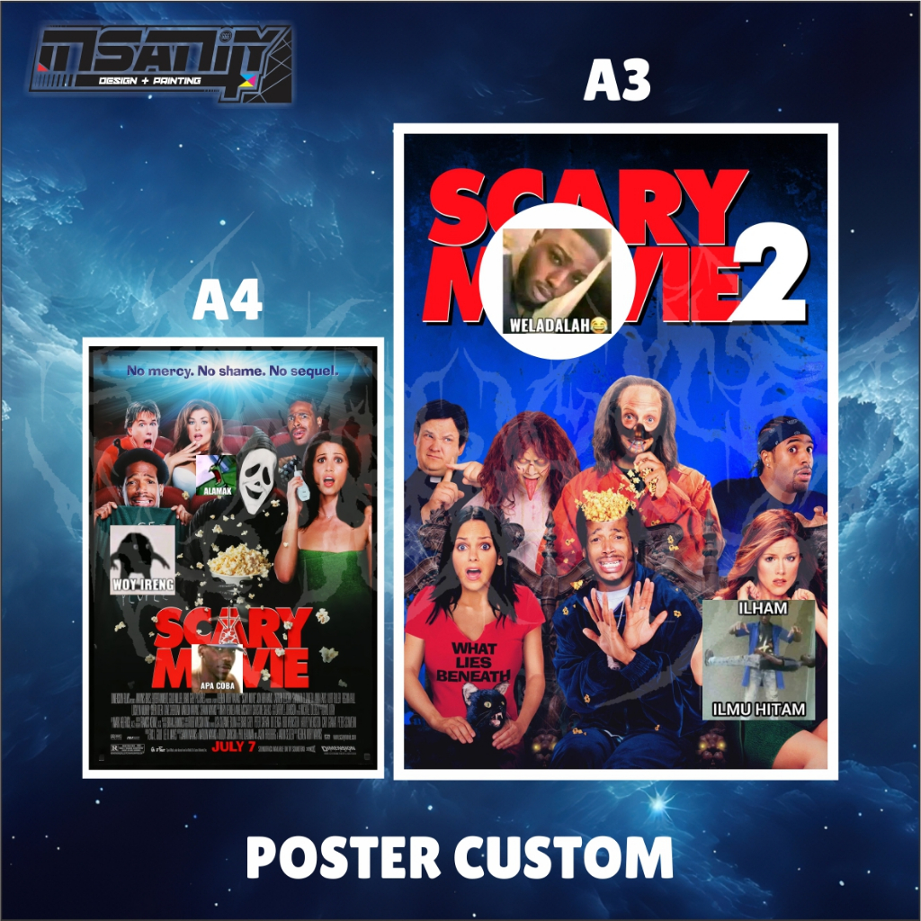 

Poster Custom Cetak Desain Sendiri | Art Paper 310gsm | A4 / A3 Tebal & Tajam