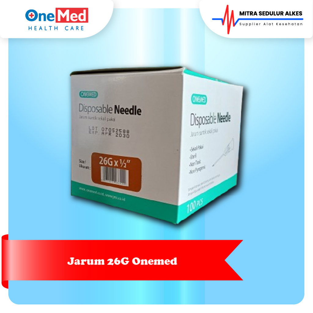 Needle Jarum Onemed 26G 26 Needle Onemed