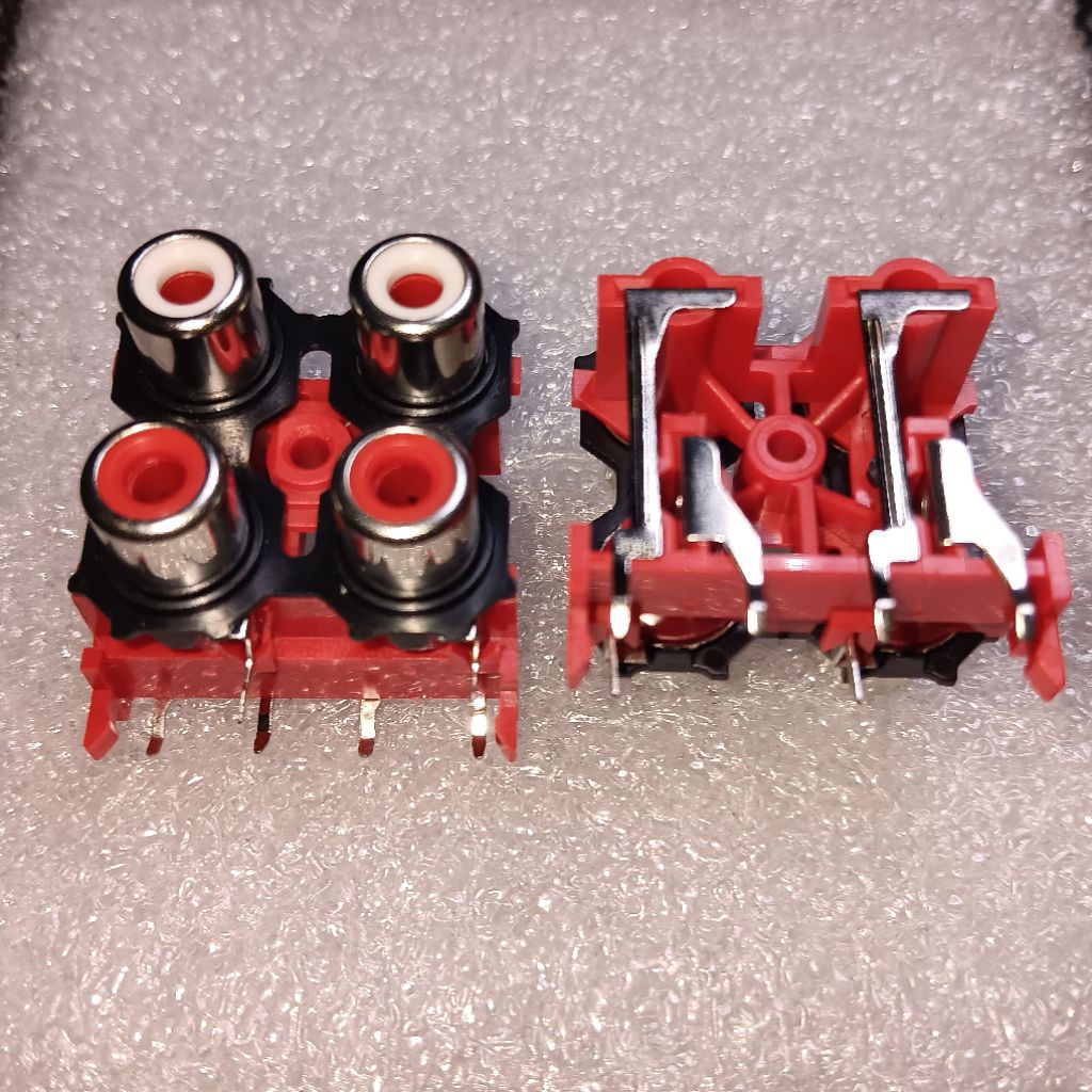 Socket RCA 4 pin Bell tancap PCB | RCA power amplifier mobil 4 channel