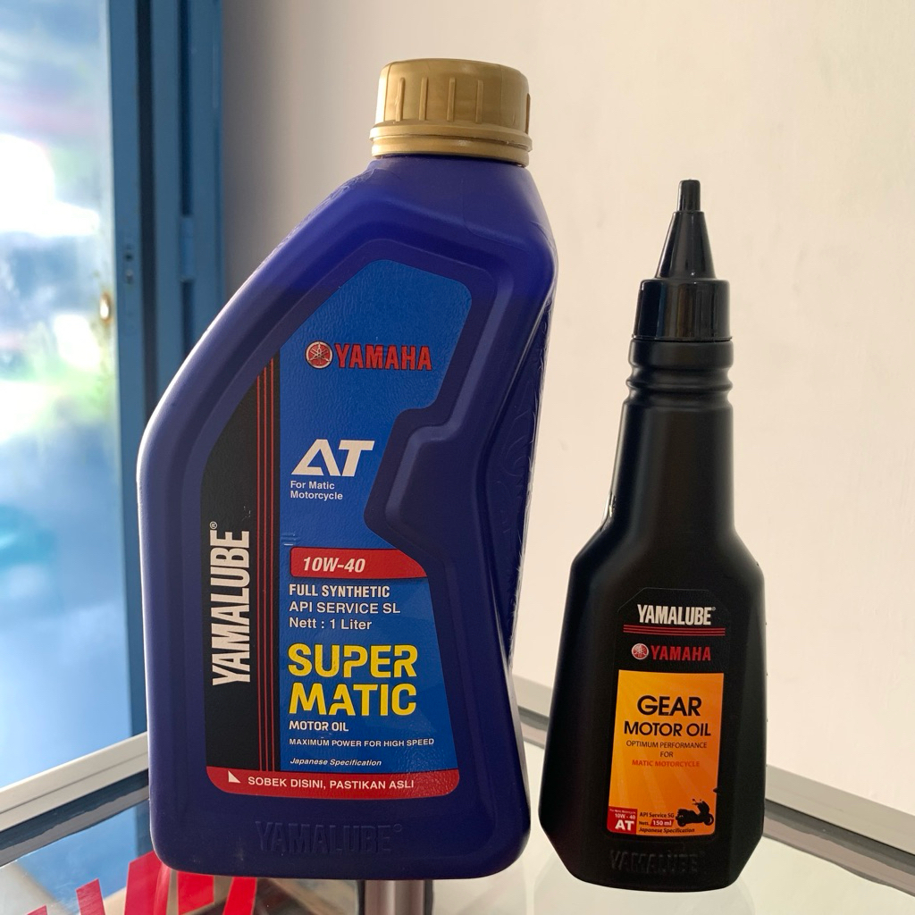 PAKET OLI MATIC YAMAHA NMAX AEROX PCX | OLI YAMALUBE SUPER MATIC 1 L + OLI GEAR YAMALUBE 150 ml