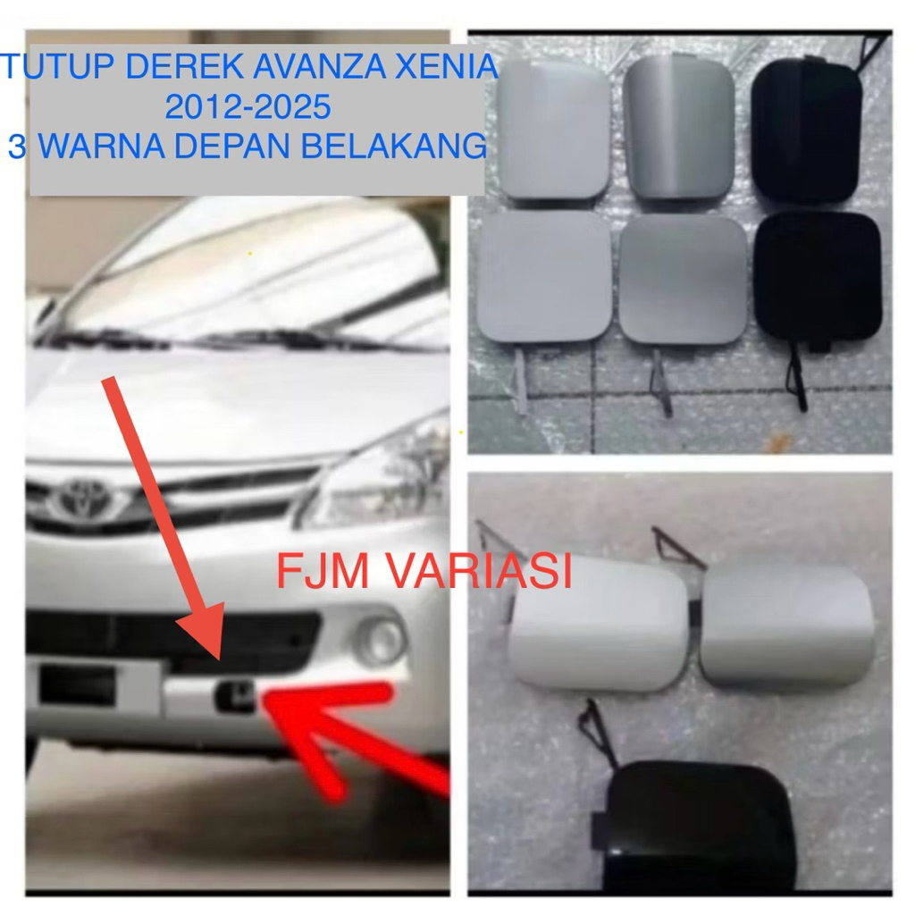 COVER CAVER TUTUP DEREK TOING BEMPER BUMPER DEPAN DAN BELAKANG SEMUA MOBIL TOYOTA AVANZA E G DAIHATS