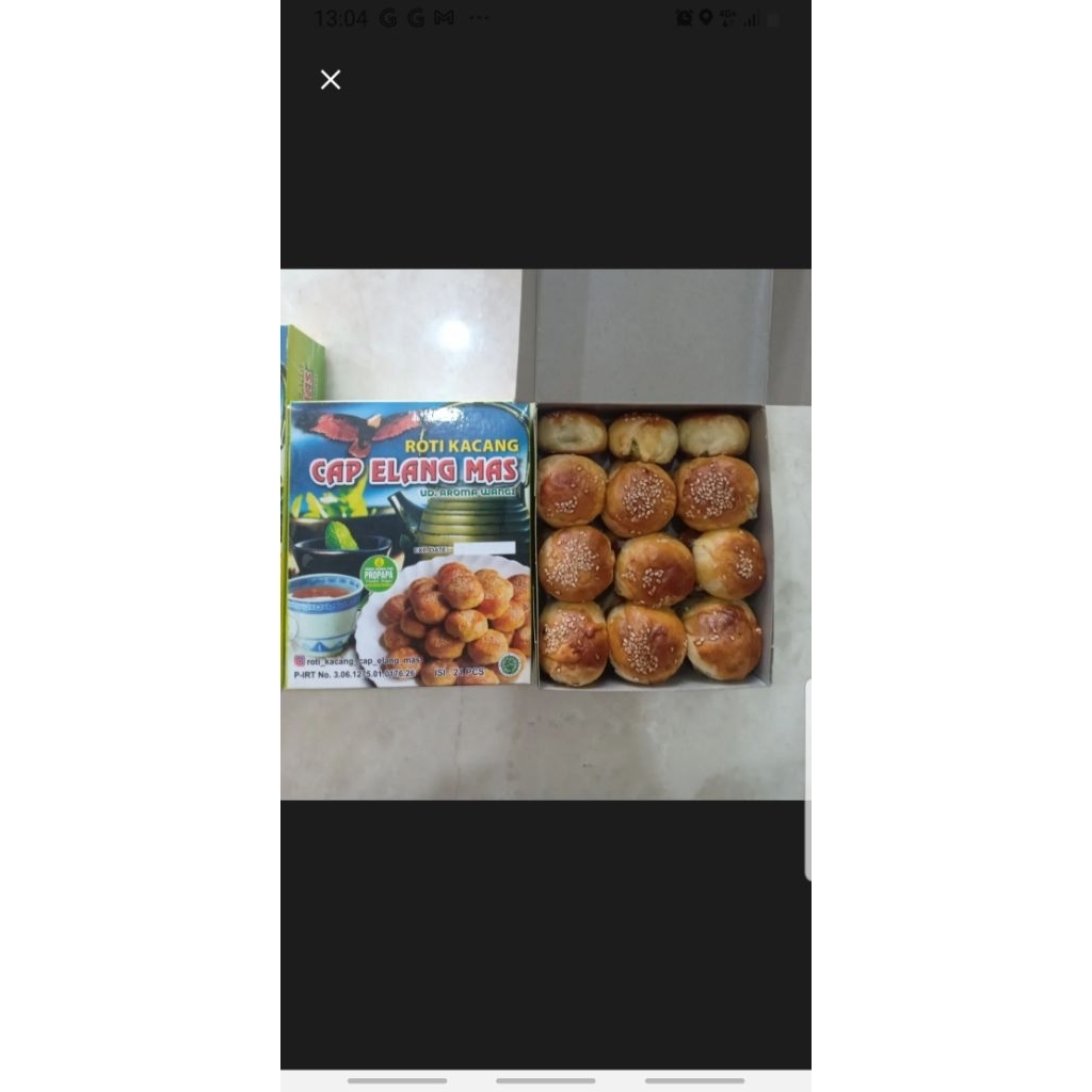 

Kue Kacang cap Elang Mas