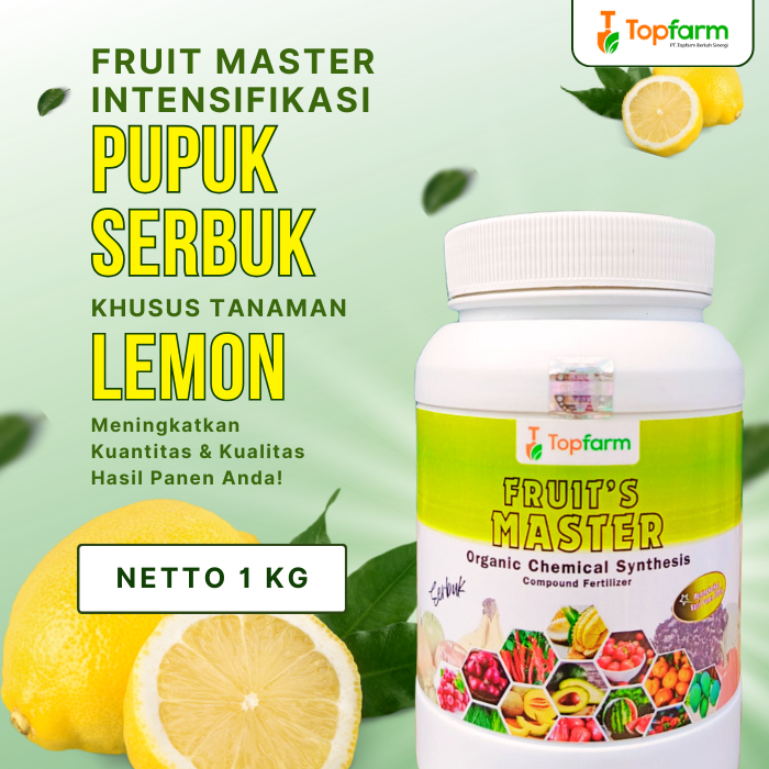 Pupuk Serbuk Topfarm / Pupuk Tabur Pembuahan Lemon / Pupuk Buah Lemon Terbaik / Pupuk Lemon Agar Ber