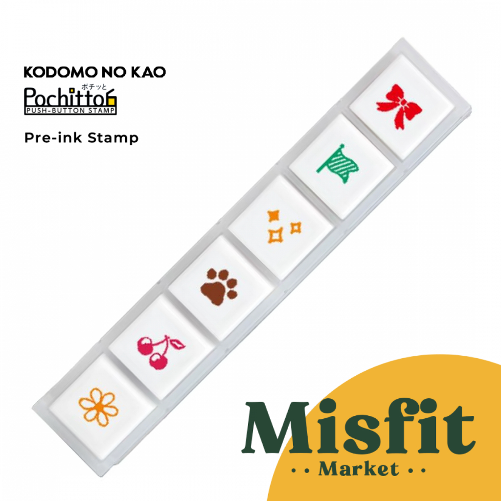 

Kodomo No Kao Pochitto6 Stamps Stempel Karakter Scrapbook Jurnaling pochitto