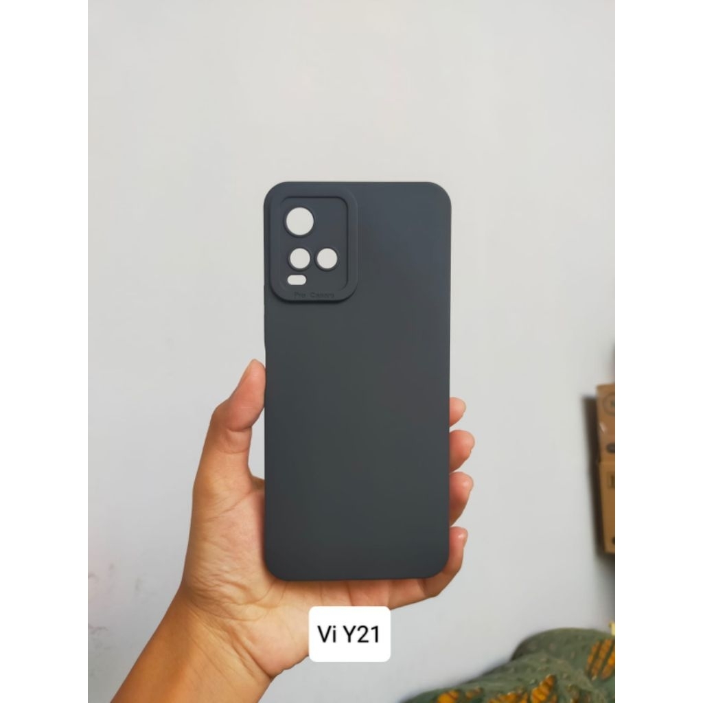 Case Silikon Hitam ViVo Y21S / Vivo Y21 / VIVO Y33S