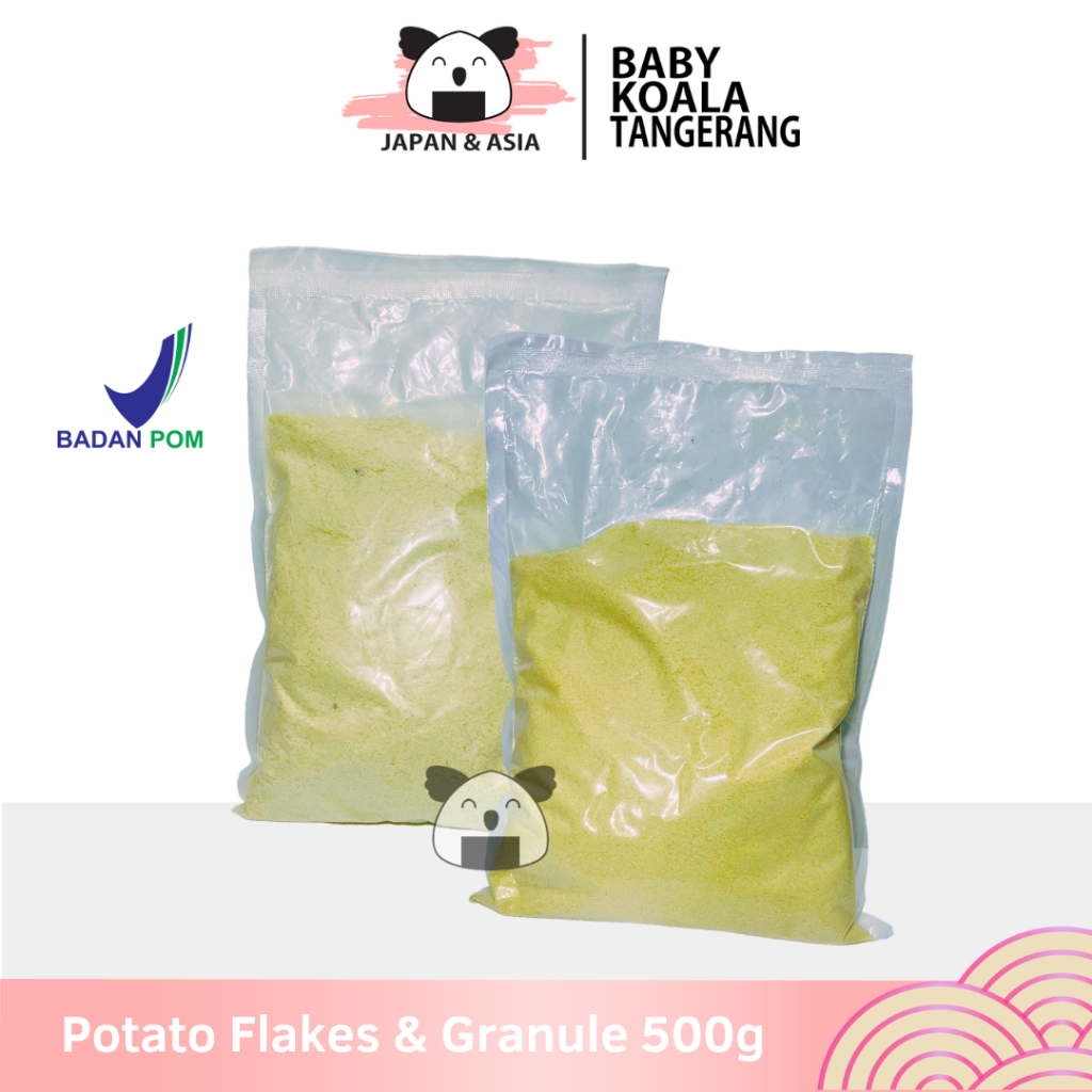 

POTATO FLAKES & GRANULE Dehydrated Tepung Kentang 500 g │ for Mashed Potato Import -BKT
