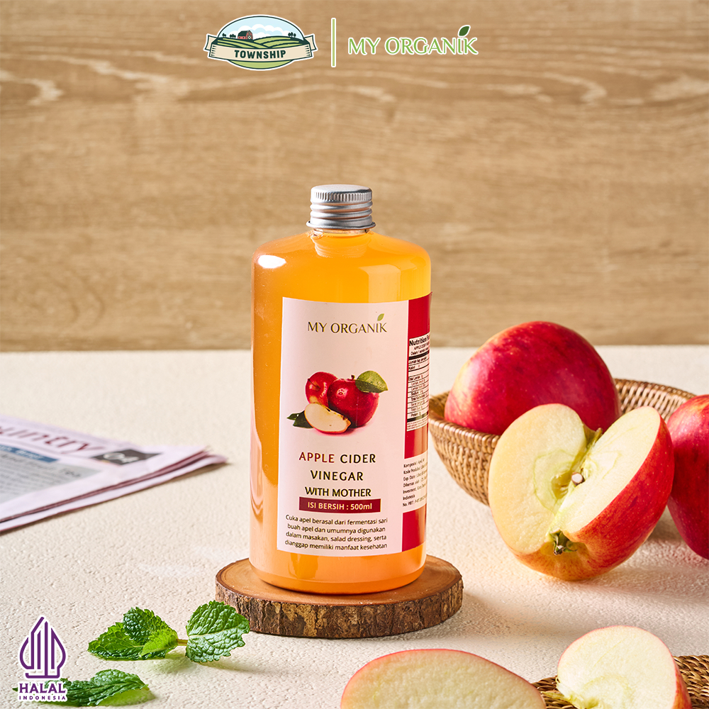 

My Organik Paket 3 Cuka Apel With Mother 500 ml Asli 100% Apple Vinegar With Mother