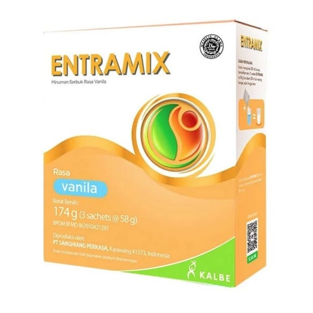 

Entramix vanilla & coklat 174gr nutrisi lengkap dewasa