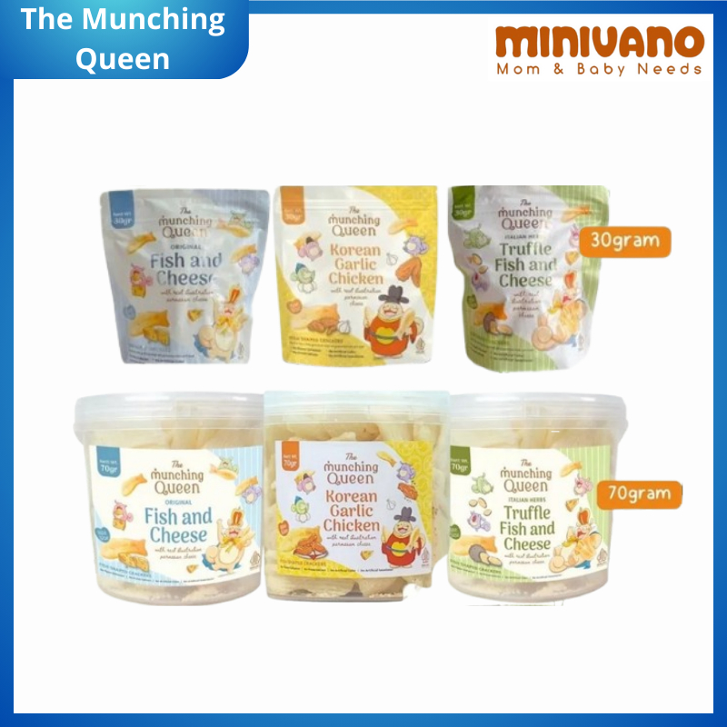 

The Munching Queen - Fish and Cheese Chips - Kerupuk Cemilan Snack Anak - Keripik NO MSG