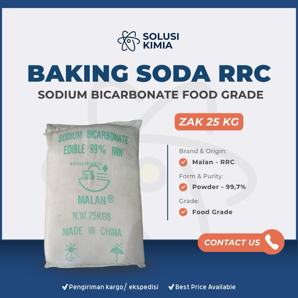 

Soda Kue Sodium Bicarbonate Food Grade Malan China 25 kg BTP Pengembang Kue