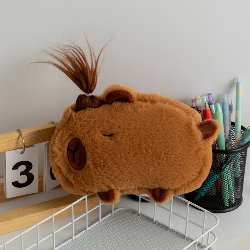 

Tempat Pensil Kapibara Bulu Lembut Lucu