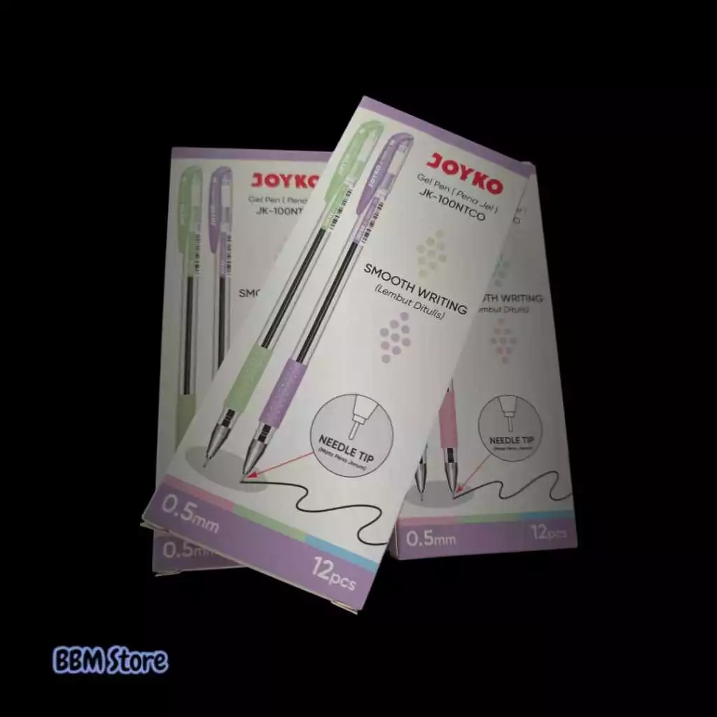 

Pulpen Pen Gel Joyko Original Tinta Hitam JK-100 NTCO 12 PCS (1 PAK