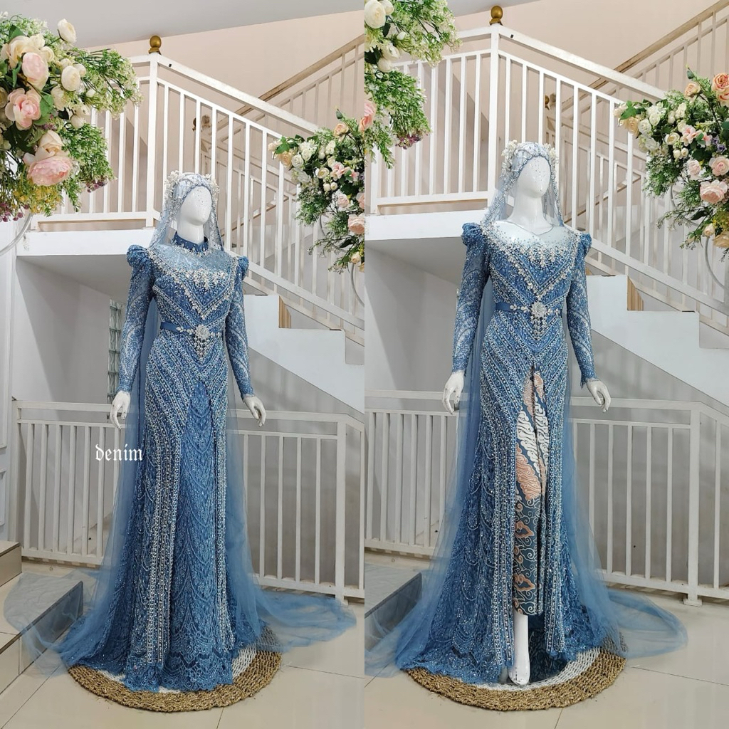 TERLARIS KEBAYA AKAD NIKAH PRANCISAN/KEBAYA AKAD MODERN /BAJU PENGANTIN PAYET/BAJU AKAD NIKAH MODERN