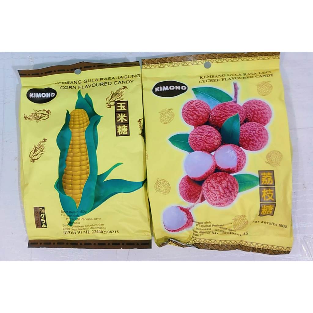 

Kimono Permen Jagung 150g / Permen Kimono Leci 150g