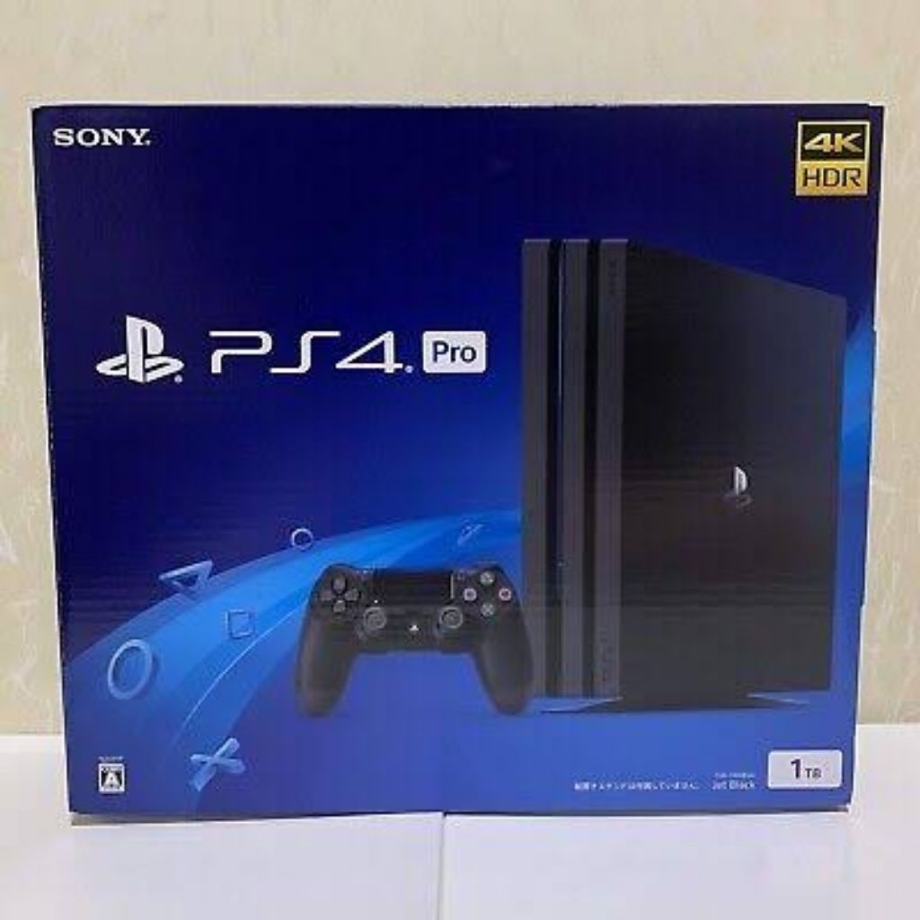 PS4 Pro Ver. CUH 7106B Jet Black 1TB Segel Garansi Sony Rare Item