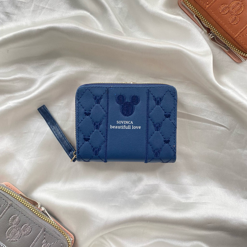 Dompet Dual Compact — Mickey Mouse / Dompet Koin Dompet Lipat Dompet Mini Dompet Kecil Dompet Fashio