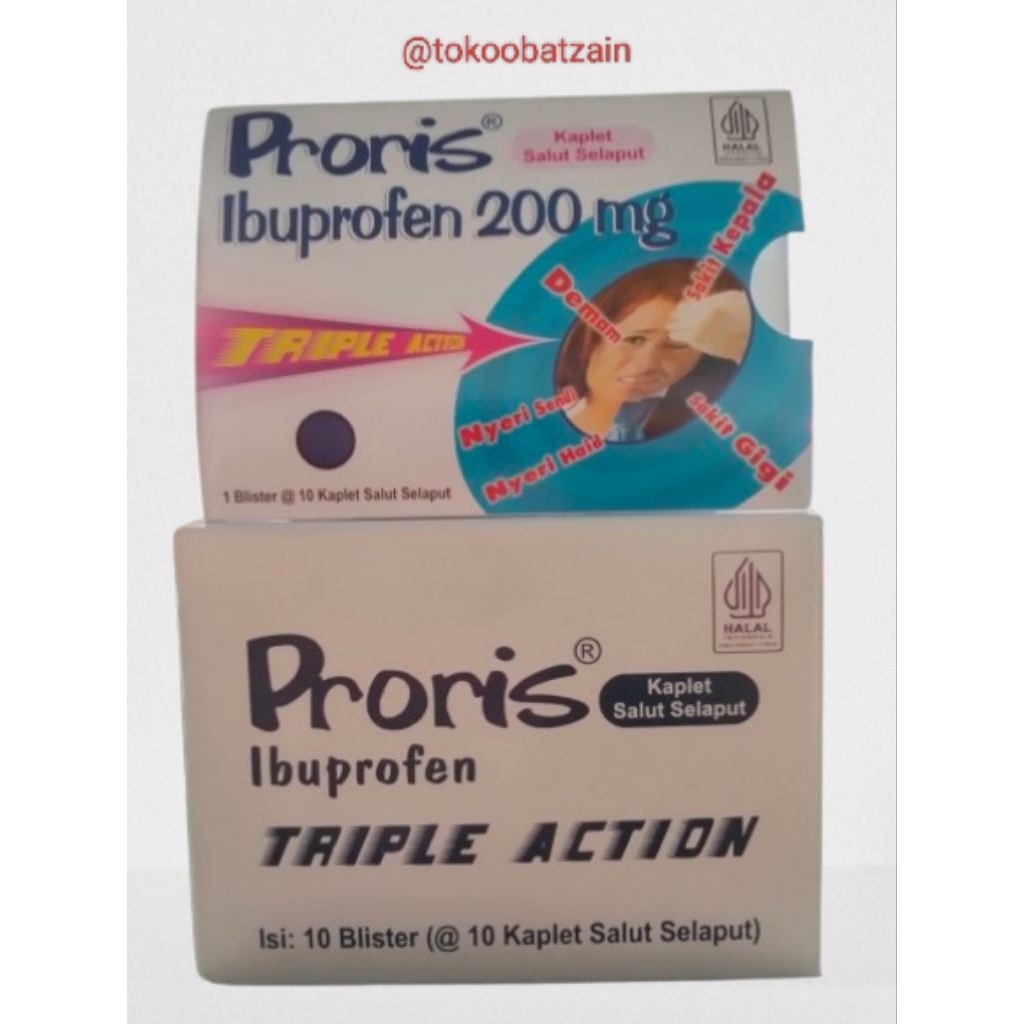 Proris Tablet / Proris Ibuprofen / Demam, Nyeri, Sakit Gigi, Sakit Kepala