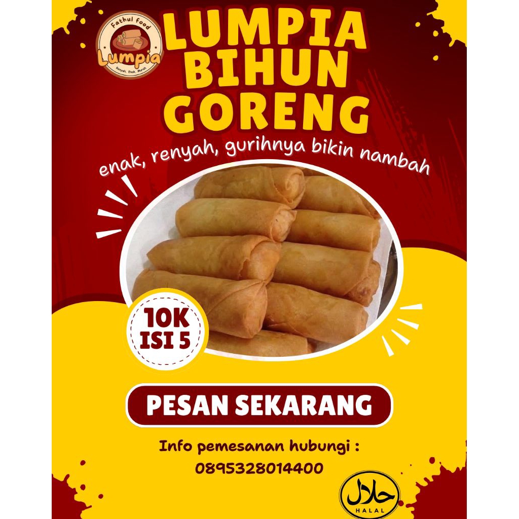 

Lumpia Bihun Goreng isi ( 5-10) pcs
