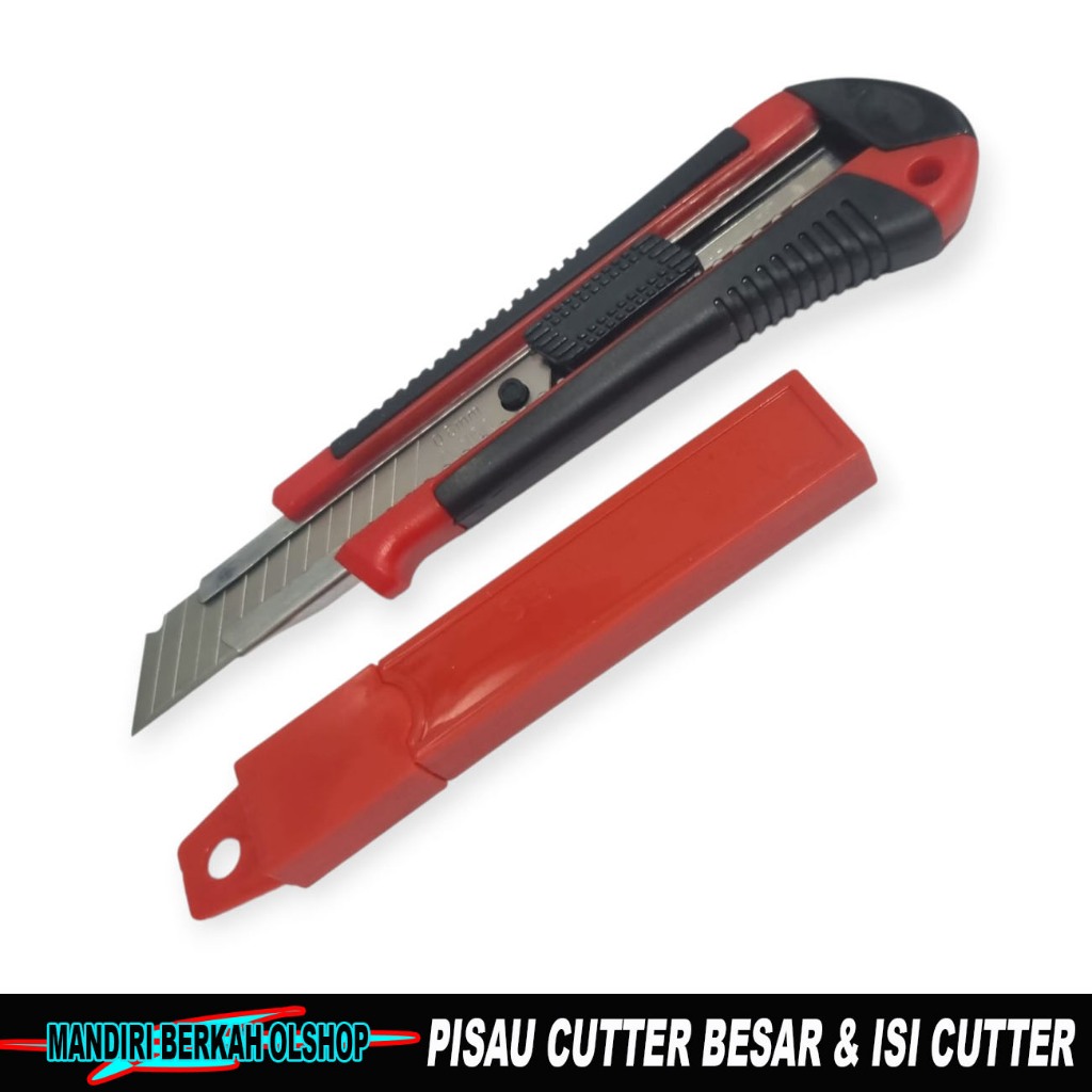

Cutter Besar 18mm Bonus isi cutter / Pisau Cutter Besar + Isi Cutter