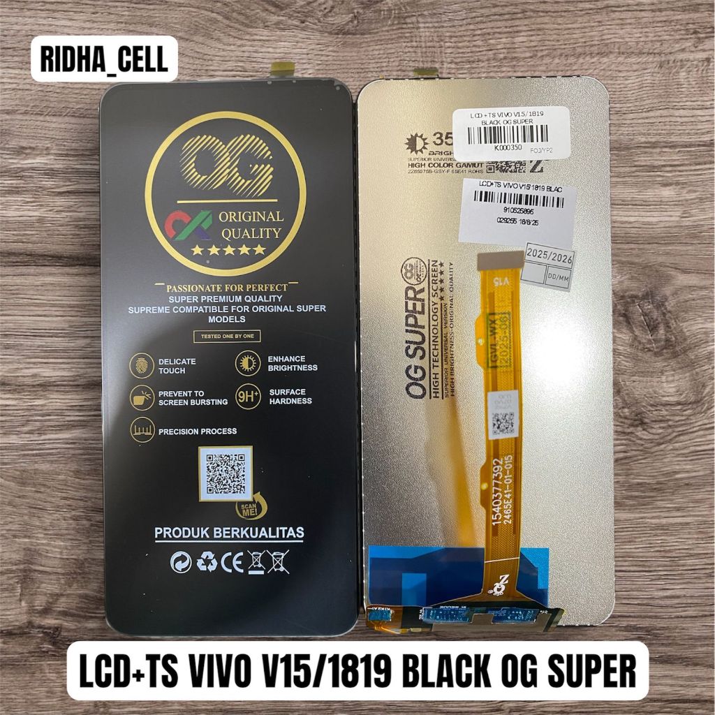 LCD VIVO V15/1819 BLACK SUPER QUALITY