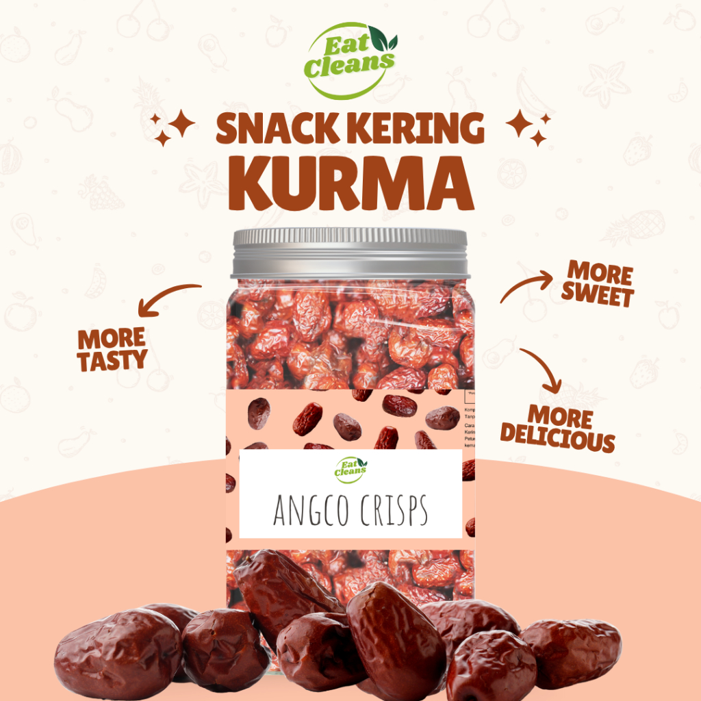 

ANGCO Kurma Merah - Red Dried Date Premium - Ang Co Hong Zao Kurma Merah - Kurma Merah Grade Super - Kurma Berkualitas
