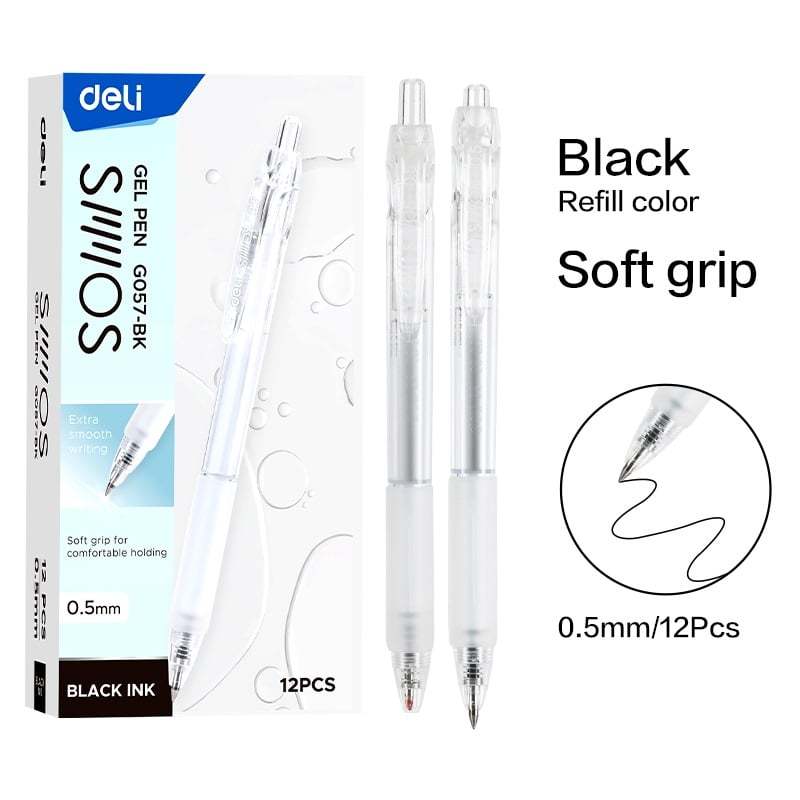 

Deli Pulpen Gel Hitam 0.5 Mm Eg057bk