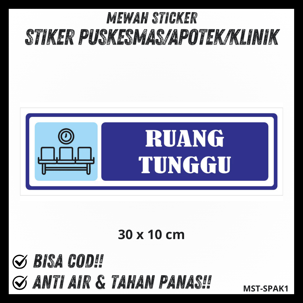 

Stiker Label Sticker Puskesmas Klinik Apotek Pelayanan Kesehatan Bersalin Periksa Umum