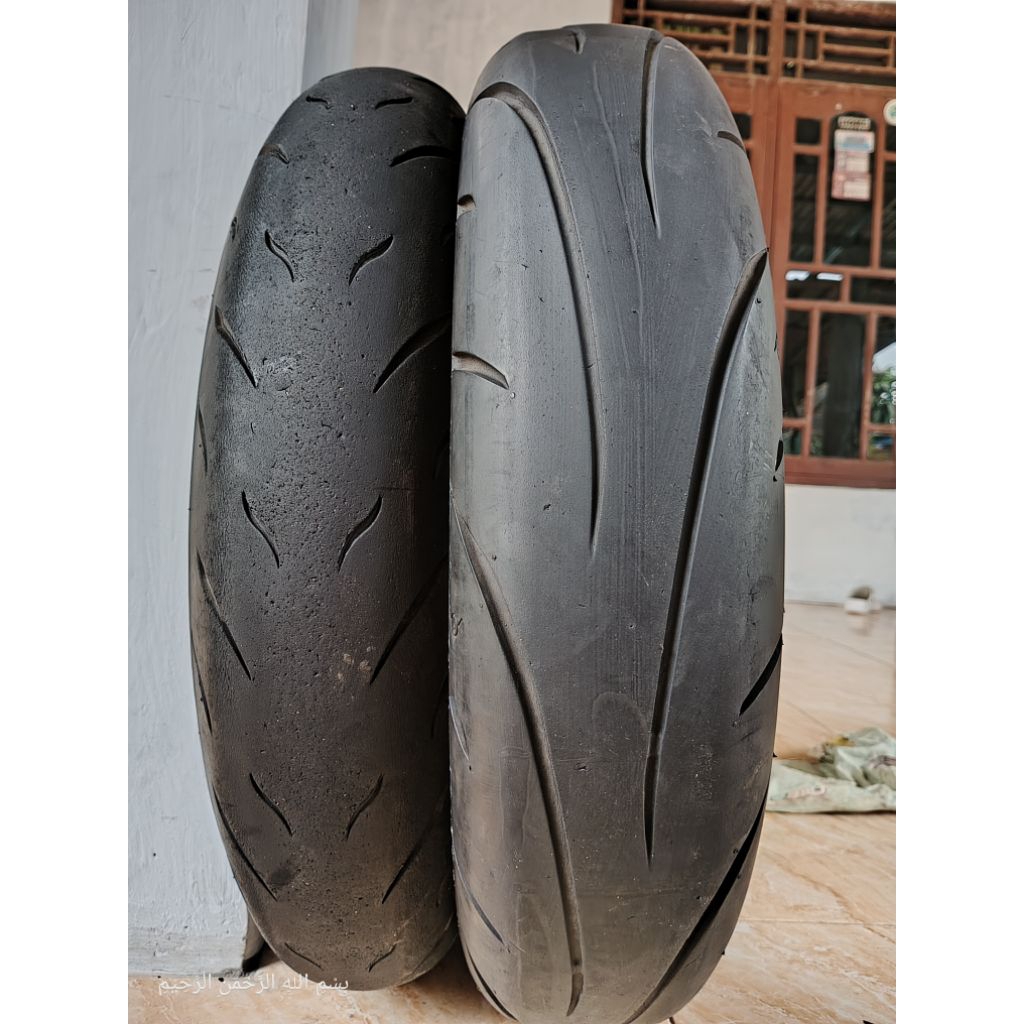 CORSA R46 120/60-17 DUNLOP SPORTMAX QLITE 130/70-17 BAN COPOTAN ORIGINAL