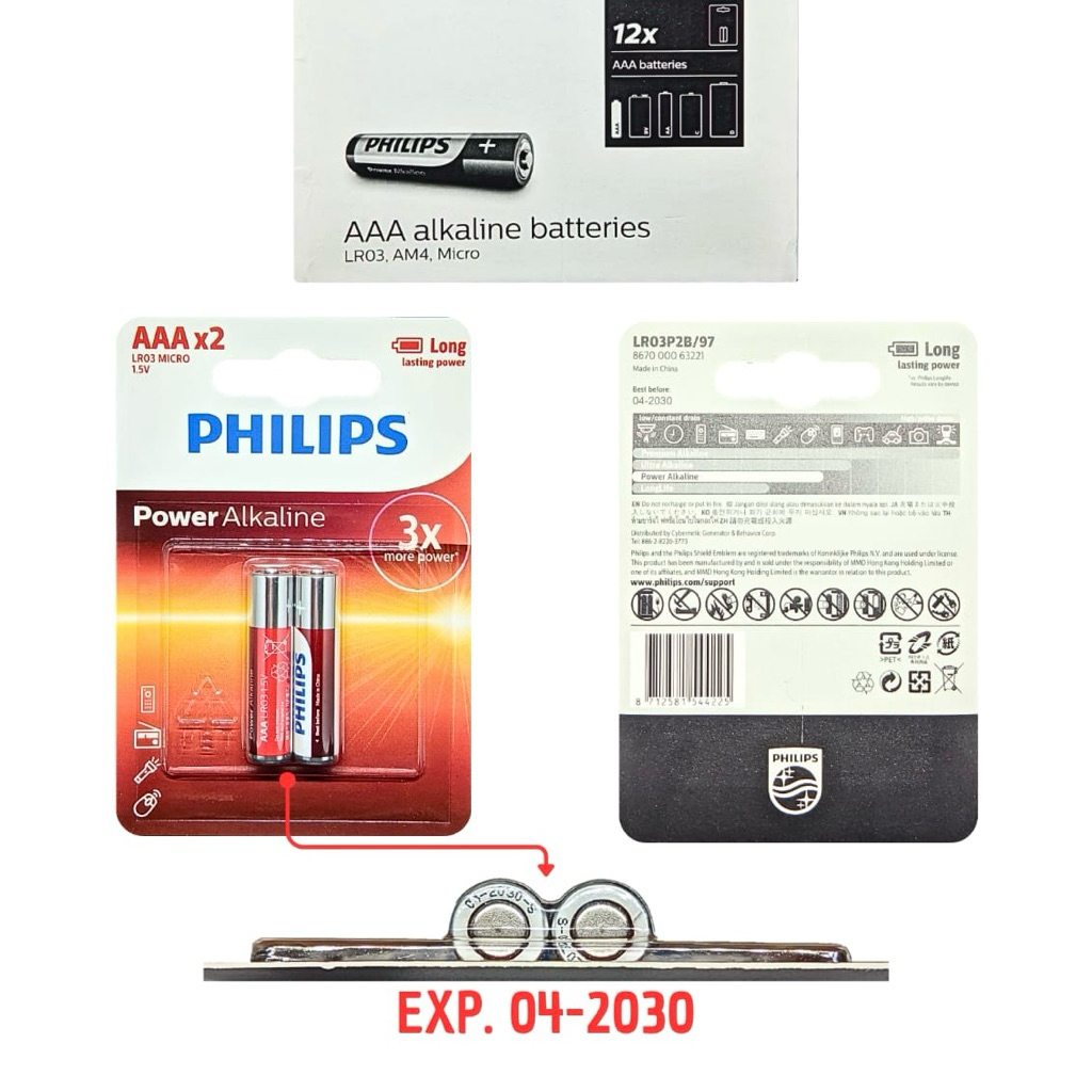 baterai AAA phlip ALKALIN/baterai AAA ALKALINE PHILP/baterai remot