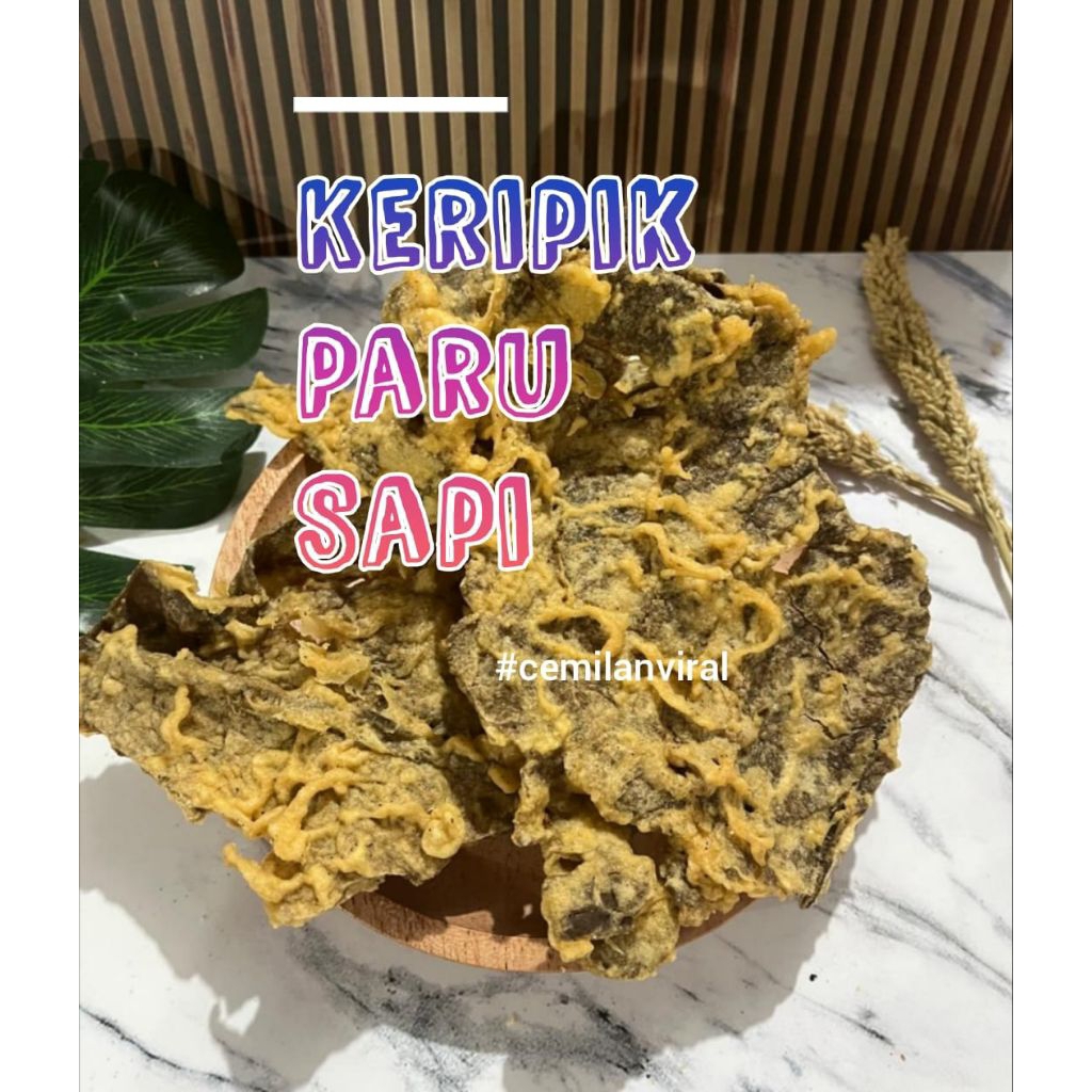 

Cemilan Viral Keripik Paru Crispy Snack Camilan Food Kripik