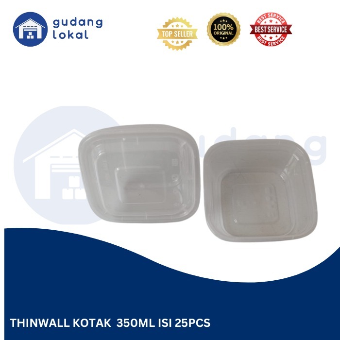 THINWALL KOTAK 350ML ISI 25PCS