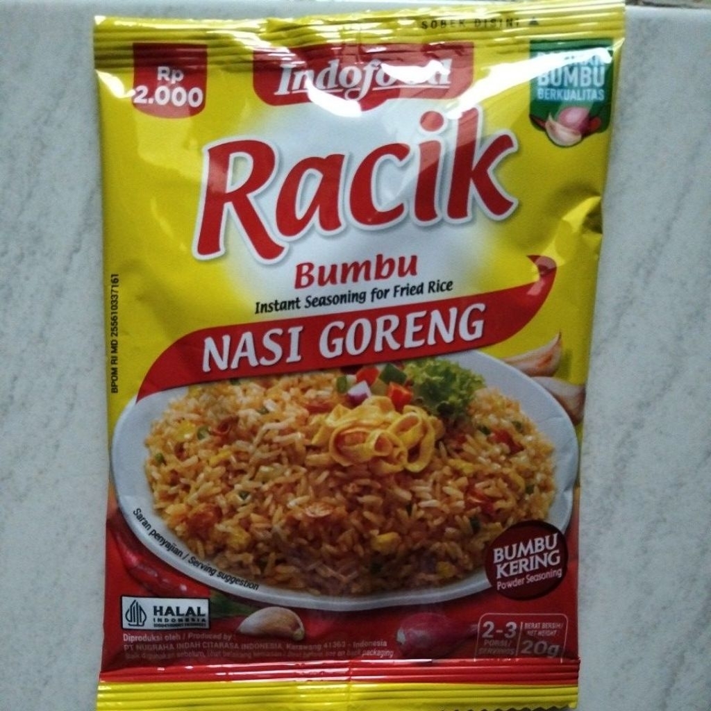 

Bumbu Racik Nasi Goreng Sachet 20g Bumbu Instant
