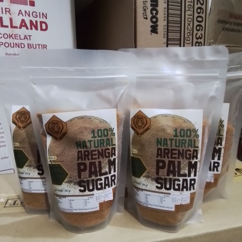 

Bronze Tiger Palm Sugar 100% Natural Aren 250gr