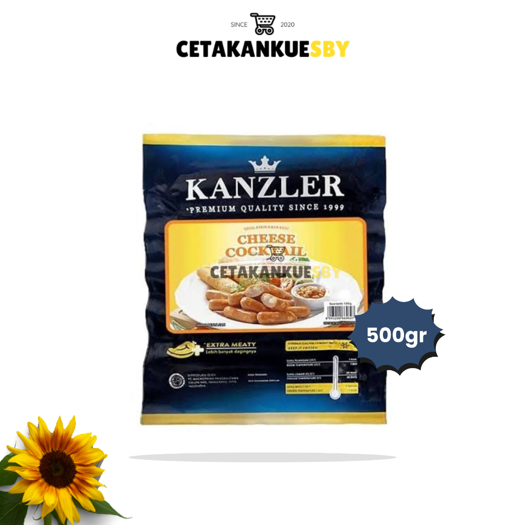 

(CKS) KANZLER CHEESE COCTAIL SAUSAGE EXTRA MELT 500GR | Frozen Food Kanzler Cheese Coctail Sausage 500gr