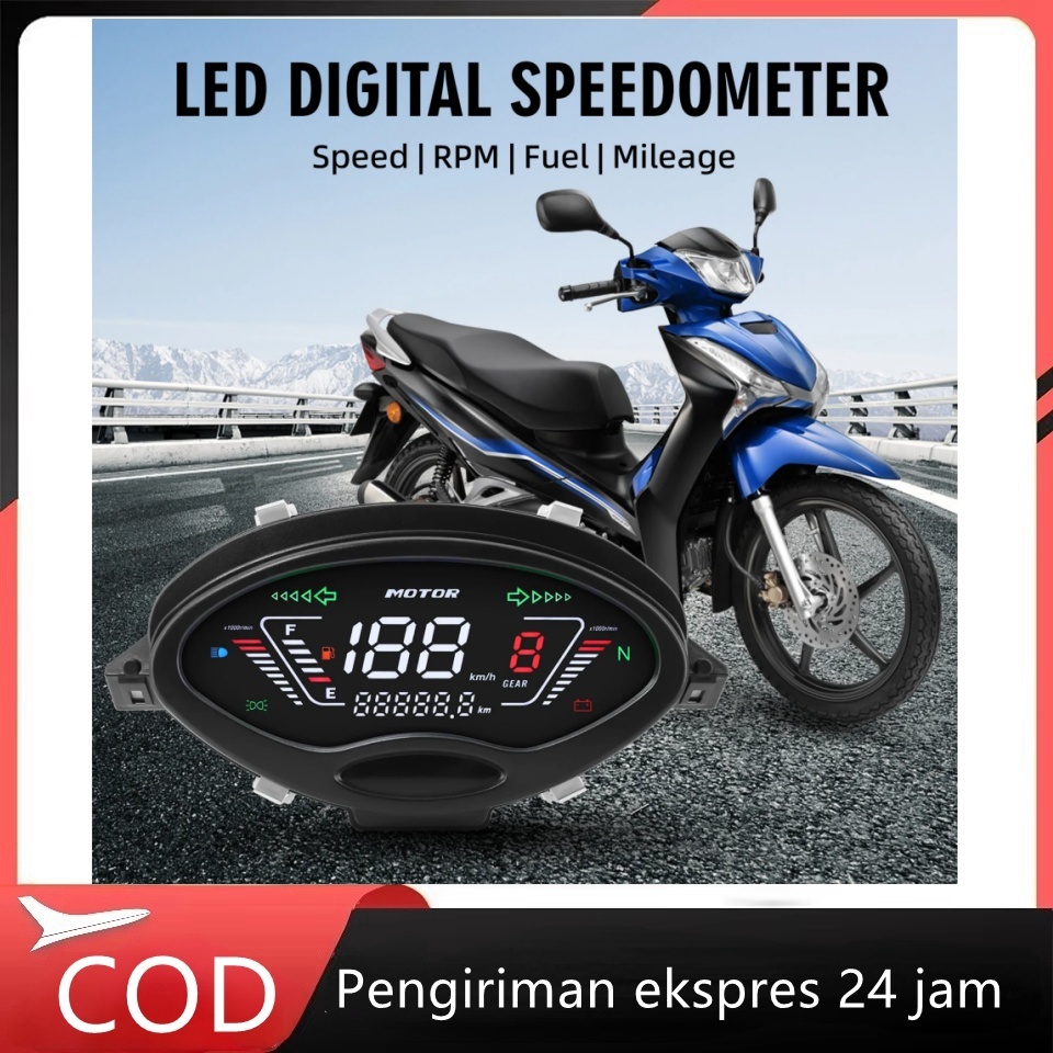 SPEEDOMETER DIGITAL LED HONDA KHARISMA 125 WAVE 125x